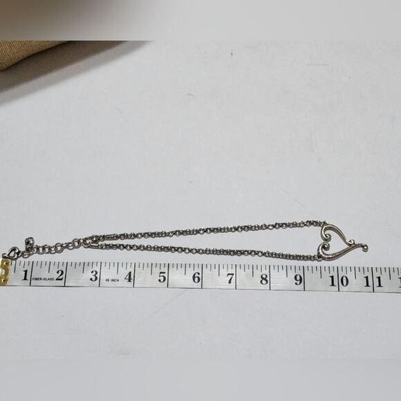 Brighton Tuscan heart open etched and scrolled Artisan Pendant necklace - Picture 7 of 7